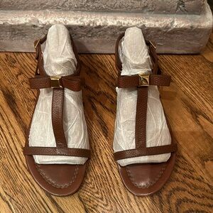KATE SPADE Leather Bow Sandals SZ 6.5